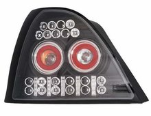 Focos traseros negros de LEDS para Rover MG 200 25 ZR 95-04