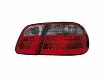 Focos traseros de LEDs rojos negros para Mercedes W210 clase E