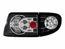 Focos traseros negros de LEDs para Ford Escort 95-99