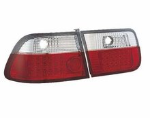 Focos traseros de LEDs rojos para Honda Civic Coupe 95-01