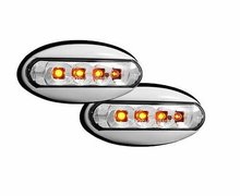 Intermitentes cromados de LEDs para Peugeot 206 y 206CC