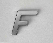 Logo letra F para pegar en el coche