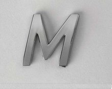 Logo letra M para pegar en el coche