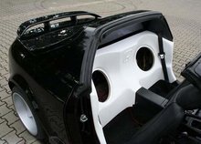 Maletero cajones de fibra para Subwoofer 12 pulgadas Honda CRX Del Sol