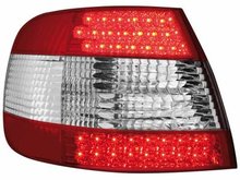 Focos traseros de LEDs para Audi A4 B5 Lim. 95-10.00 rojos/claros