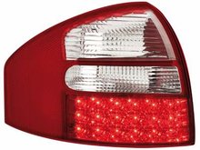 Focos traseros de LEDs para Audi A6 4B97-04 rojos/claros