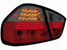 Focos traseros de LEDs para BMW E90 3er Lim. 05-08 rojos/ahumados