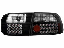Focos traseros de LEDs para Honda Civic 2+4T 92-95 negros
