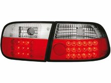 Focos traseros de LEDs para Honda Civic 2+4T 92-95 rojos/claros