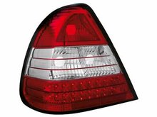 Focos traseros de LEDs para Mercedes Benz W202 94-00C-Kl.rojos/claros