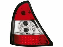 Focos traseros de LEDs para Renault Clio II 98-01 rojos/claros