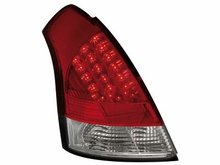 Focos traseros de LEDs para Suzuki Swift 05+ rojos/claros