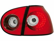Focos traseros de LEDs para VW Golf V 03-09 rojos/claros