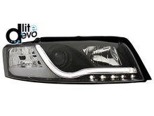 Focos D-LITE EVO para Audi A4 8E LUZ DIURNA DE LEDs R87 negros