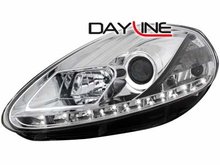 Focos delanteros luz diurna DAYLINE para Fiat Grande Punto 05+