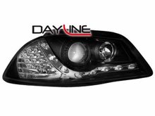 Focos delanteros luz diurna DAYLINE para Seat Ibiza 6L 03-08 negros