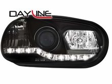 Focos delanteros luz diurna DAYLINE para VW Golf IV 97-06 negros