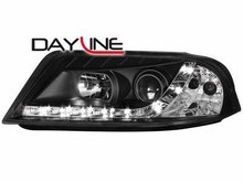 Focos delanteros luz diurna DAYLINE para VW Passat 3BG 00-04 TFL-Optik negros