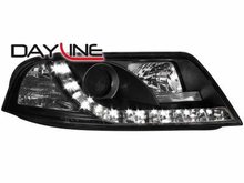 Focos delanteros luz diurna DAYLINE para VW Passat 3BG 00-04 negros