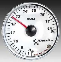 Reloj Voltimetro Metrika 52mm