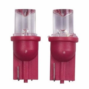 Bombillas T-10 LED Wedge bulb Red 12V 2p/c WI