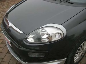 Pestañas para faros delanteros Lester para Fiat Grande Punto Evo 10