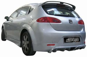 Spoiler Parachoques Trasero Lester para Seat Leon II 1P 05-excluidos FR/Cupra