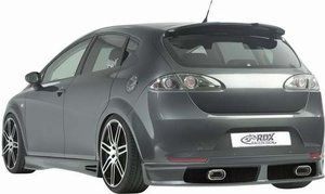 Spoiler parachoques trasero para Seat Leon 1P 05-09 excl. FR/Cupra (ABS)