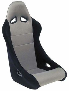 Asiento deportivo Baquet negro/gris