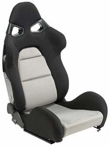 Asiento deportivo Baquet Tipo BR negro/gris