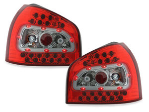 Focos Faros traseros LED Audi A3 8L 09.96-04 rojo/transparente