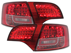 LITEC Focos Faros traseros LED Audi A4 Avant B7 04-08 rojo