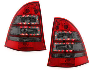 Focos Faros traseros LED Mercedes Benz C W203 00-07 rojo/ahumado