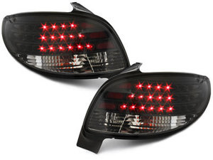 Focos Faros traseros LED Peugeot 206 98-09 negro