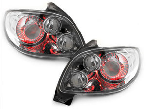 Focos Faros traseros Peugeot 206 98-09 chrome style