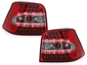 Focos Faros traseros LED VW Golf IV 97-04 rojo/cristal