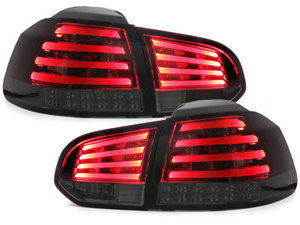 Focos Faros traseros LED VW Golf VI intermitente LED rojo/ahumad