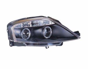 Focos delanteros angel eyes negros para Citroen C3