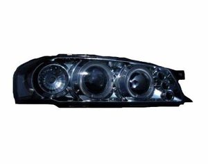 Focos delanteros angel eyes negros para Subaru Impreza 97-00