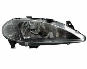 Focos delanteros cristal look negros para Renault Megane 99-03