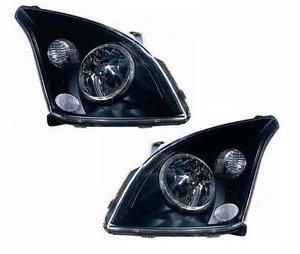 Focos delanteros Angel eyes negros para Toyota Landcruiser