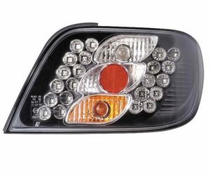 Focos traseros de LEDs negros para Citroen Xsara