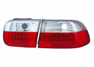Focos traseros de LEDs rojos para Honda Civic HB 91-95