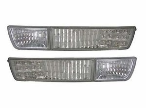 Intermitentes de LEDs + antinieblas cristal look claros para VW