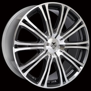 Kit 4 llantas Wolf Design Alloy Wheels VERMONT SPORT Gun metal/ polished face 8.5 x 20