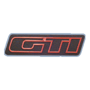 Pareja de logos GTI 88 x 24mm