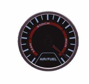 Reloj air / fuel ratio negro de LEDs