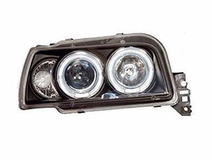 Focos delanteros Angel Eyes Renault Clio negros