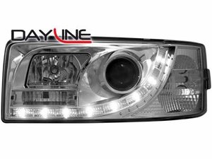 Focos delanteros luz diurna DAYLINE para VW T4 90-03